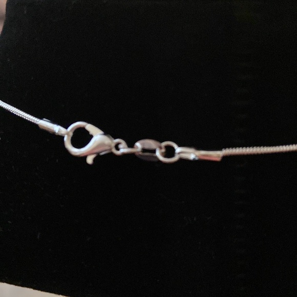 Three simulated diamond necklace 9” chain - Picture 2 of 5